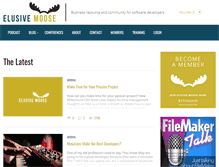 Tablet Screenshot of elusivemoose.com